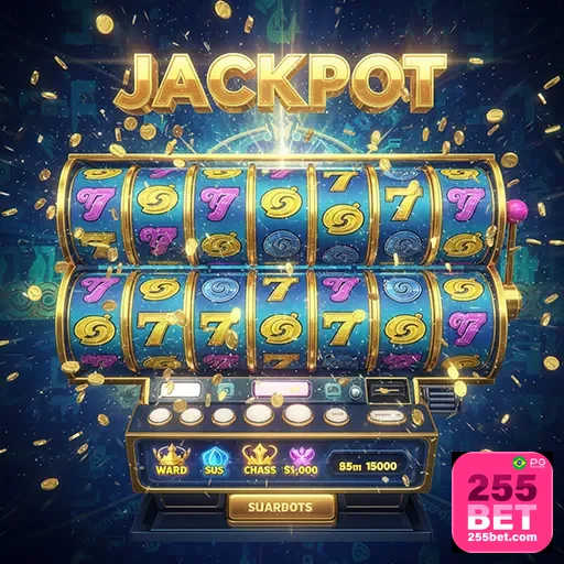 Imagem de slots de cassino na 255bet, destaque para jogos de caça-níqueis e entretenimento online